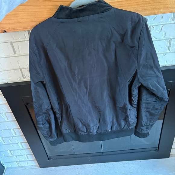 Distorted People Black Bomber Jacket - Picture 2 of 5